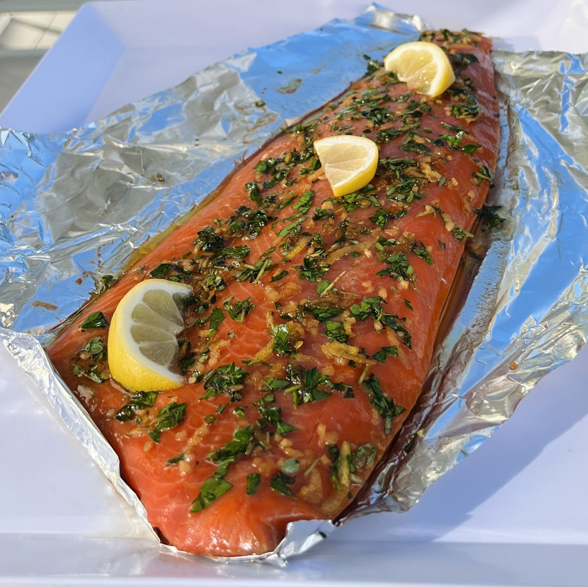 Grilled Sockeye Salmon with LemonHerb Marinade Premier Catch