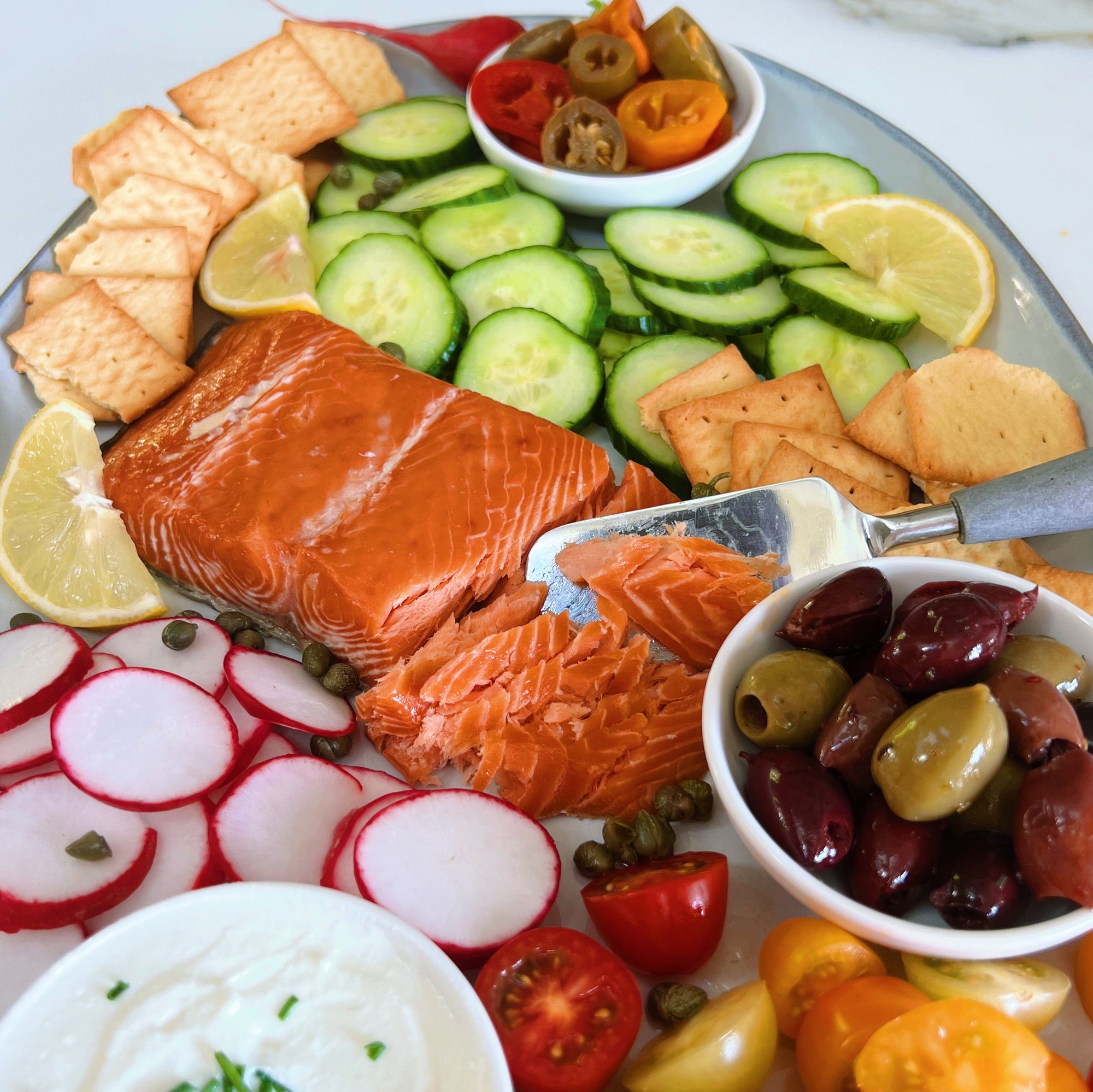 Smoked Salmon Seacuterie Board