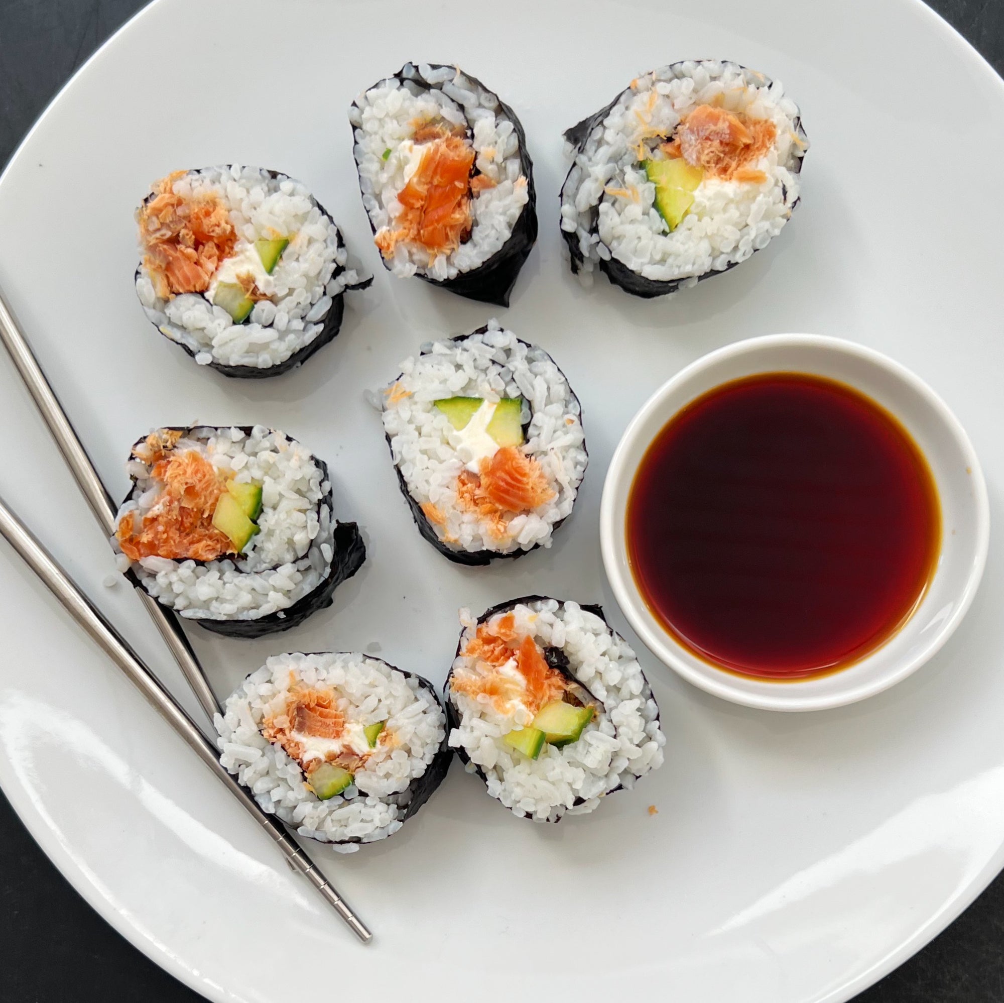 Smoked Salmon Sushi Roll