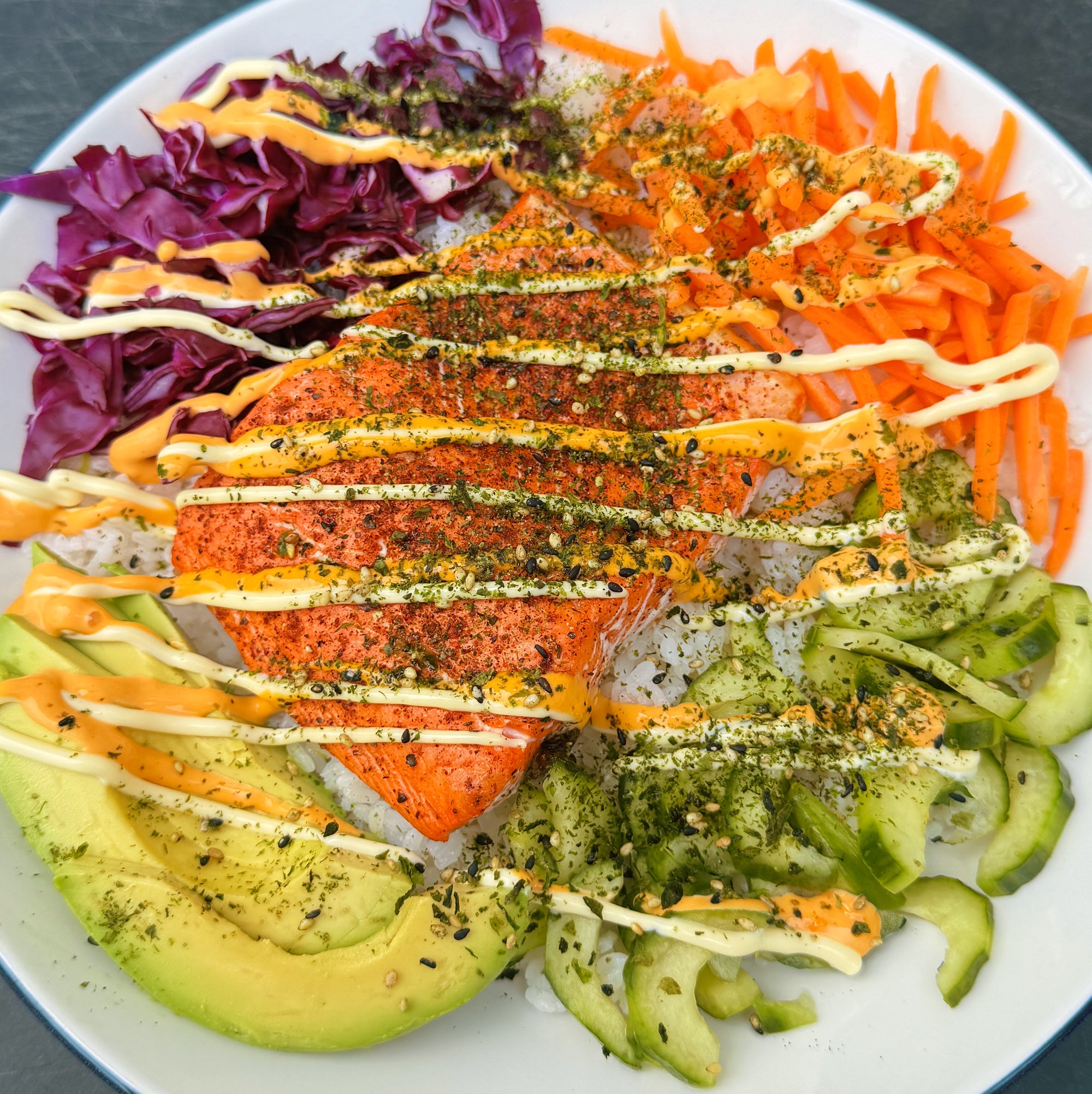 Yum Yum Salmon Rice Bowl