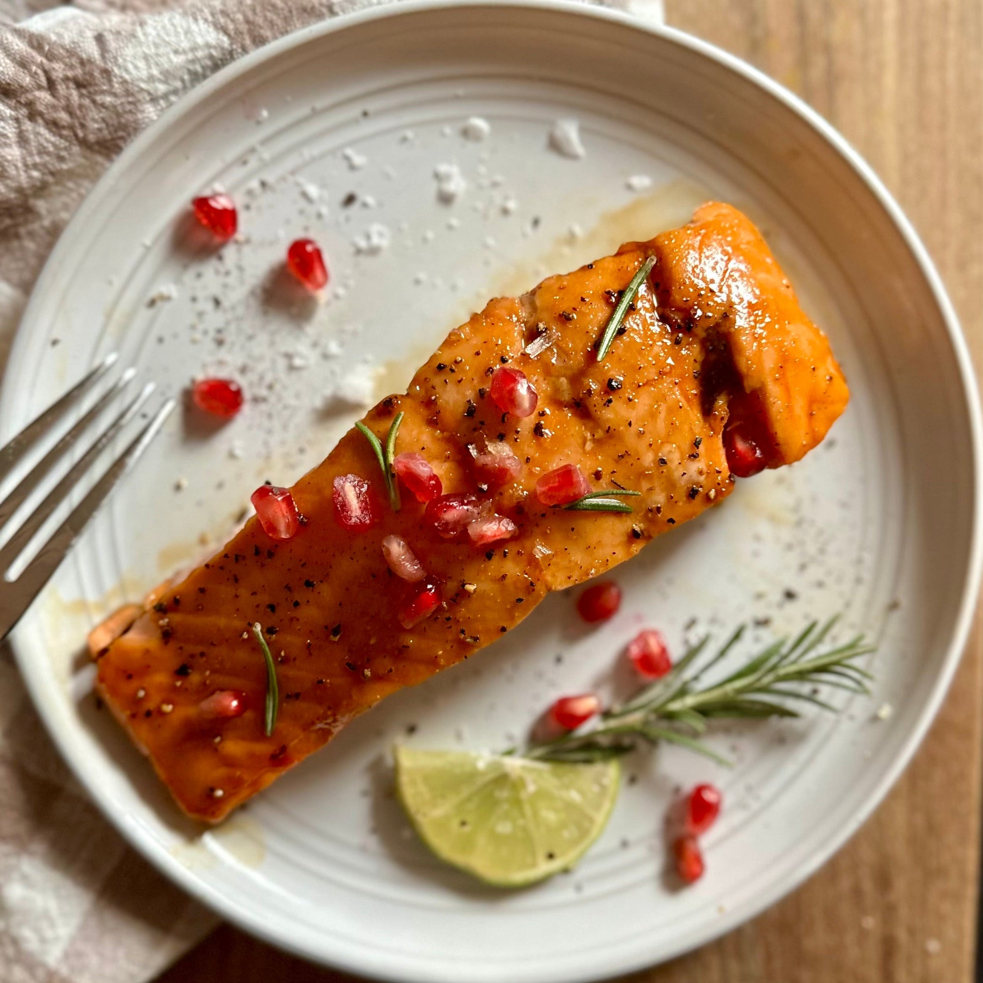 Christmas Baked Salmon with Brown Sugar Soy Glaze