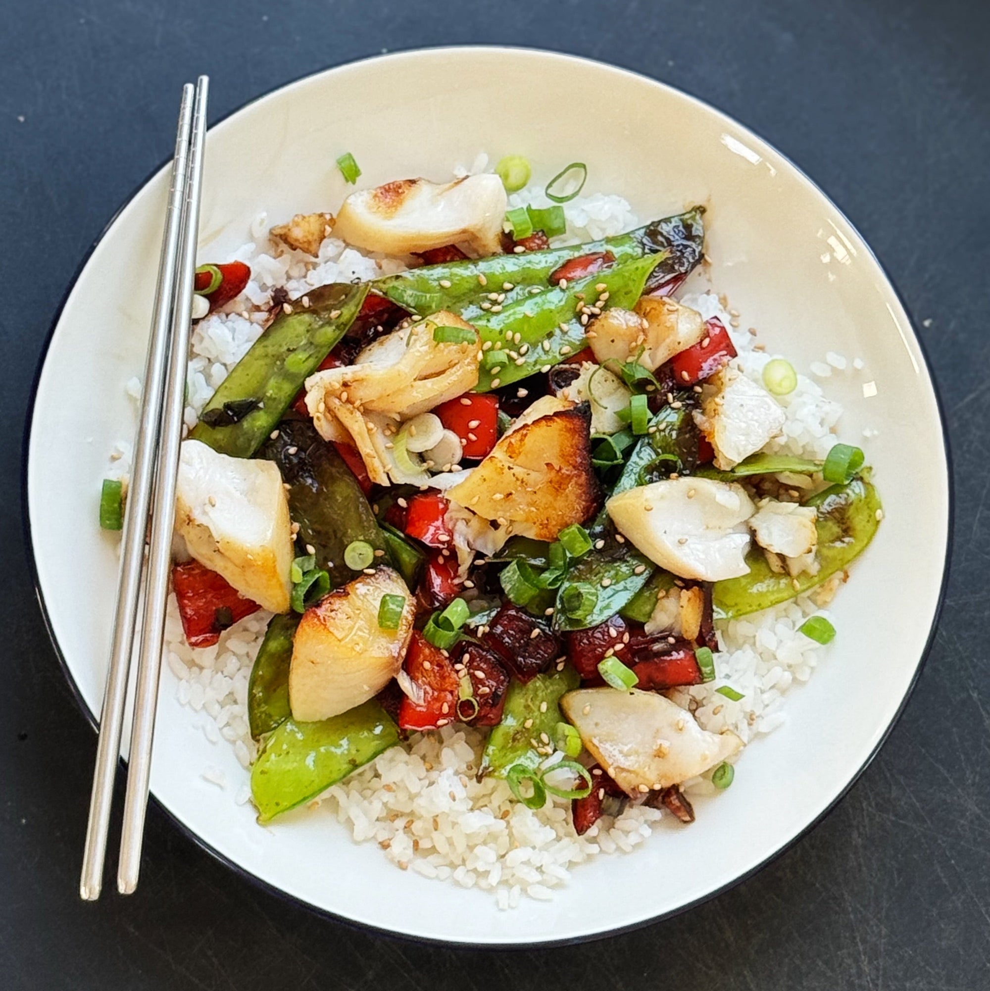 Easy Miso Black Cod Stir Fry