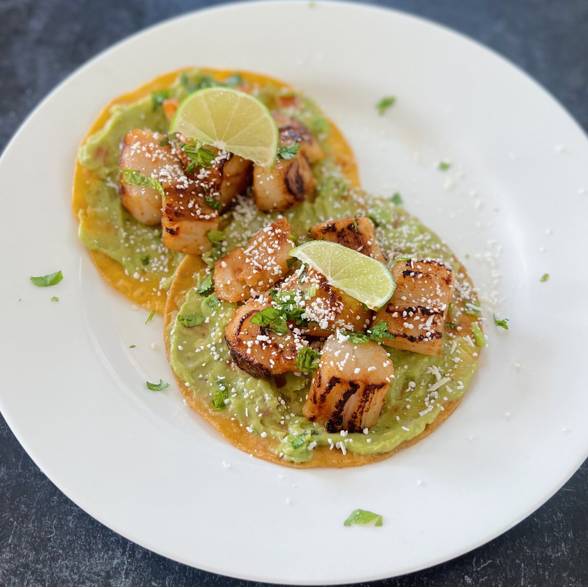 Easy Grilled Scallop Tostadas