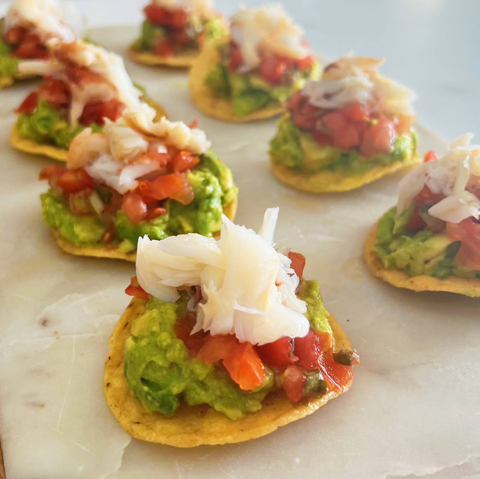 Crab Tostada Appetizer
