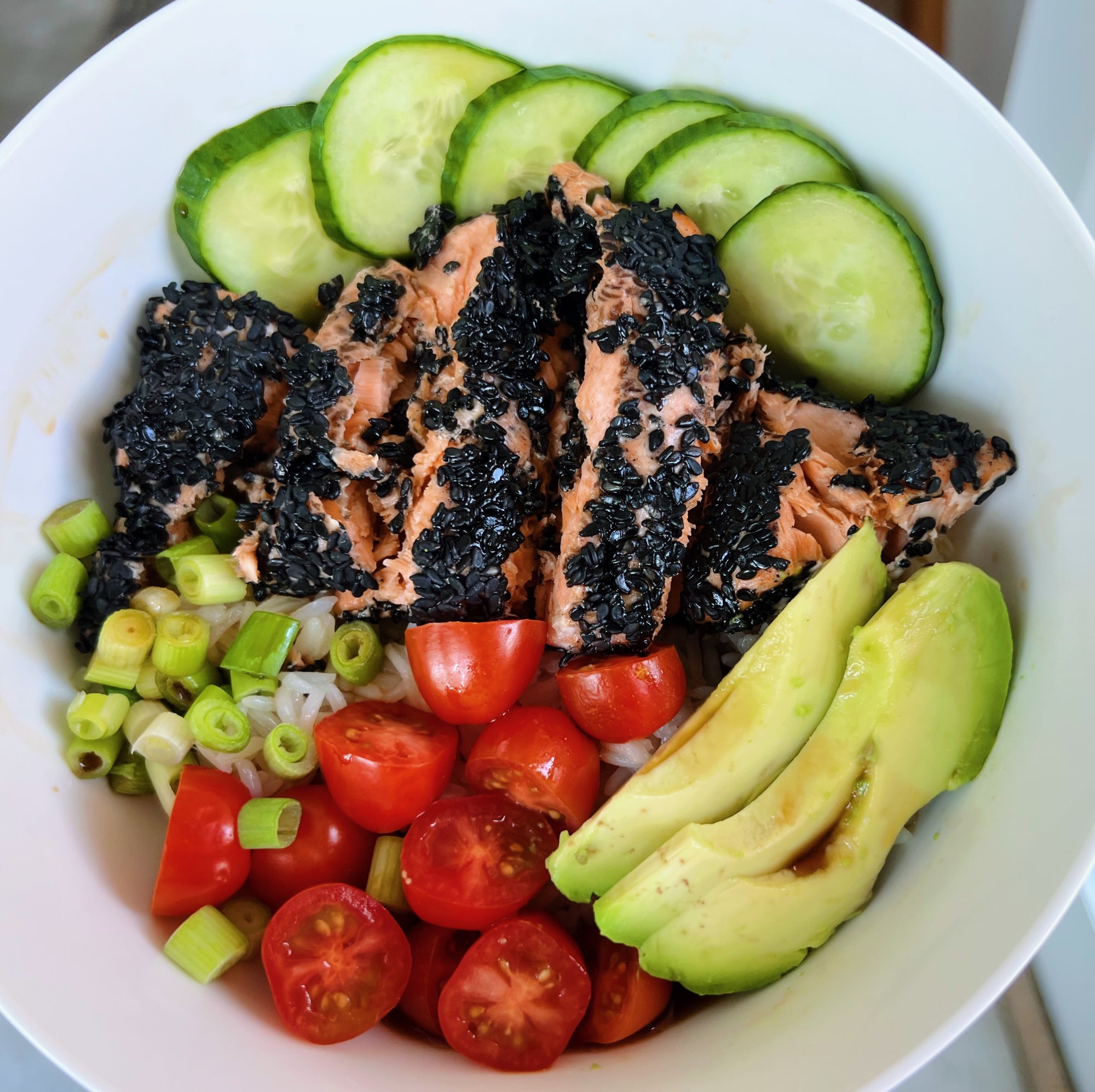 Spicy Sesame Salmon Bowl