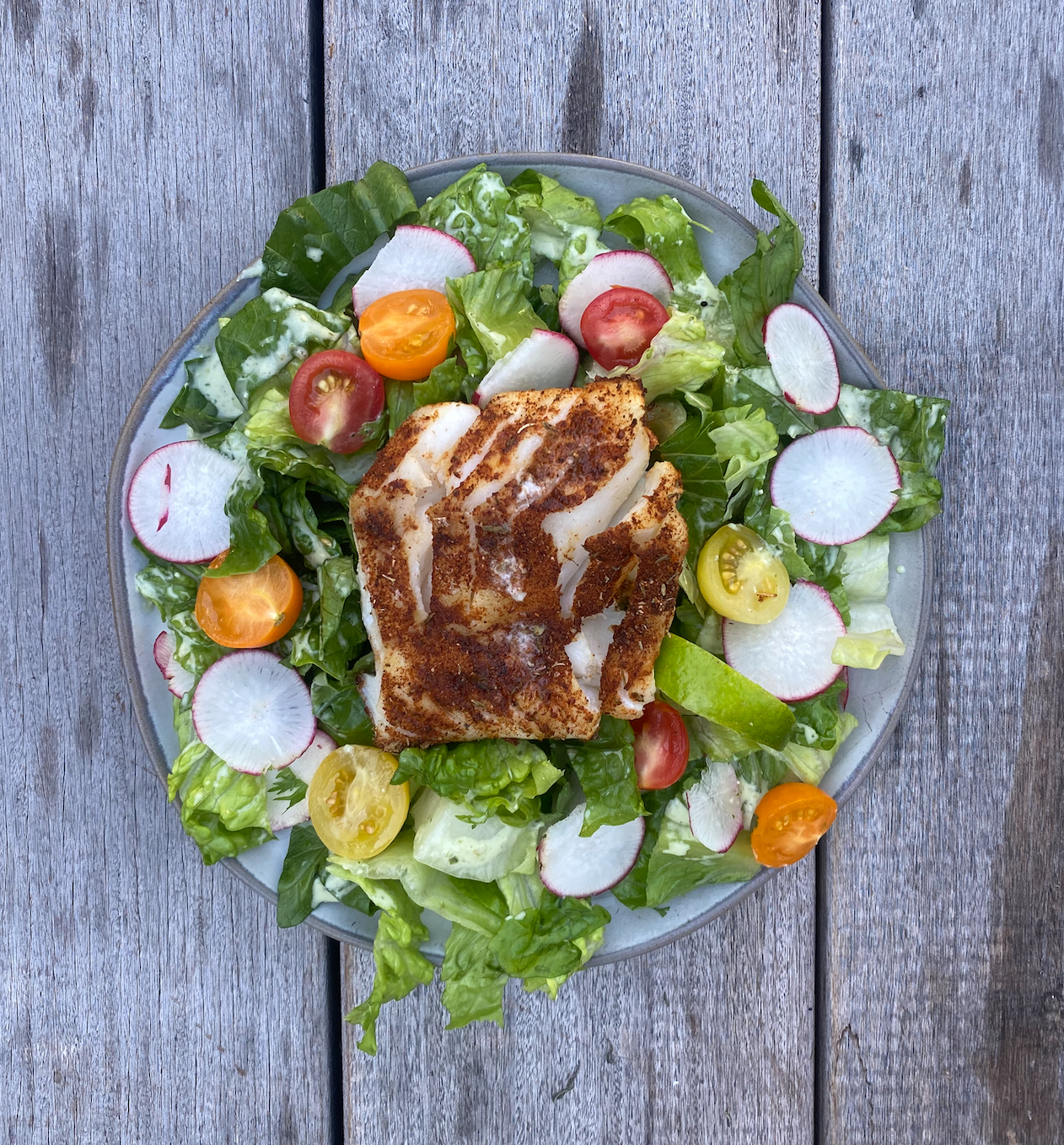 Premier Catch Blackened Cod Salad
