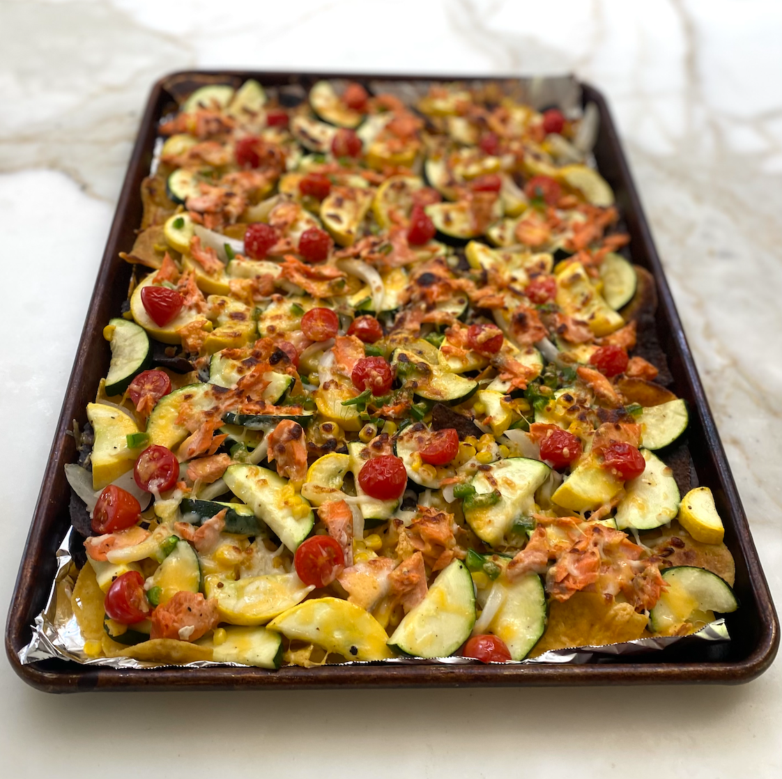 Market to Sheet Pan Sockeye Nachos