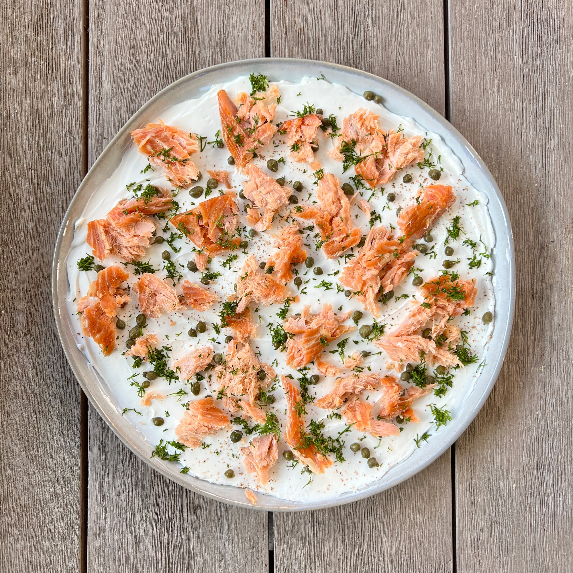Smoked Salmon Cream Cheese Board