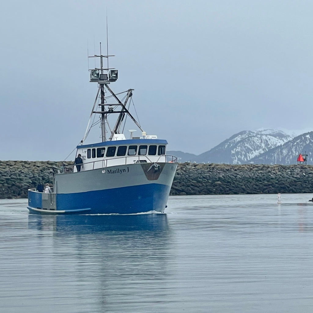 Marilyn J wild caught seafood fishing vessel in Alaskan and Pacific Northwest waters