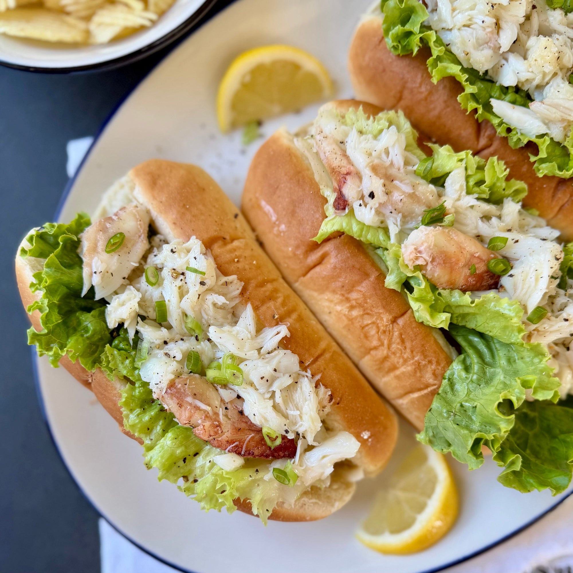 Dungeness Crab Rolls with Lemon Chive Butter