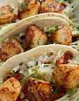 Seared scallop tacos made with wild Alaska weathervane scallops