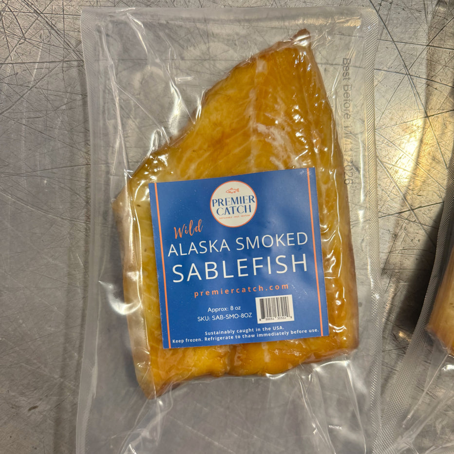 Wild-Caught/Sustainable Smoked Alaskan Sablefish. Black Cod From Alaska ...
