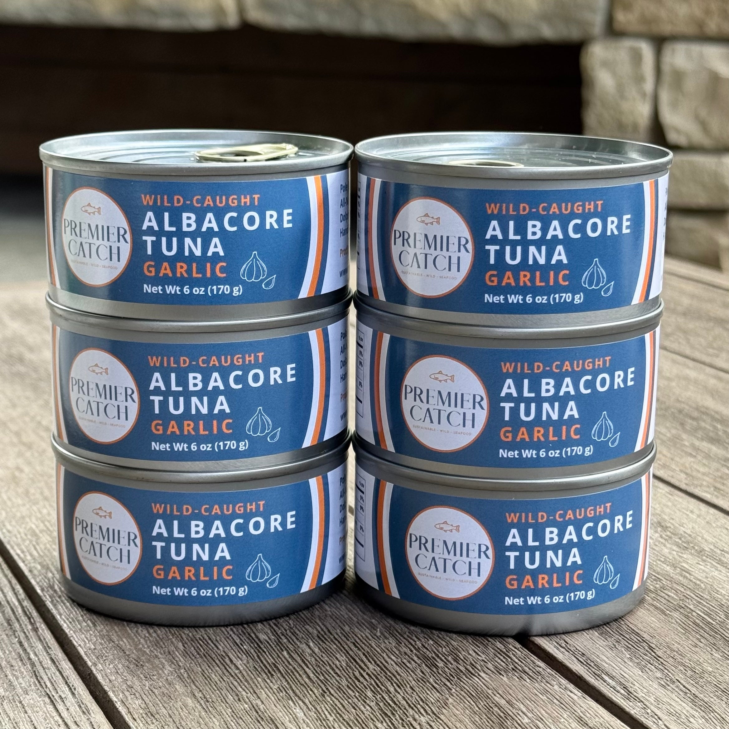 Wild Albacore Tuna with Garlic | 42g Protein | Premier Catch