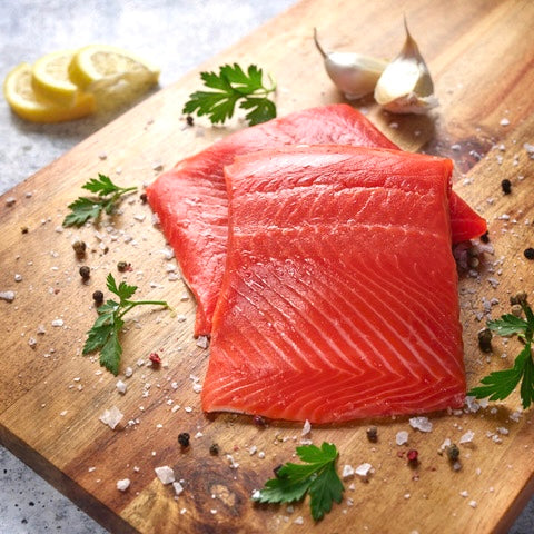 Wild-Caught/Sustainable Sockeye Salmon. Wild Alaska Sockeye Salmon